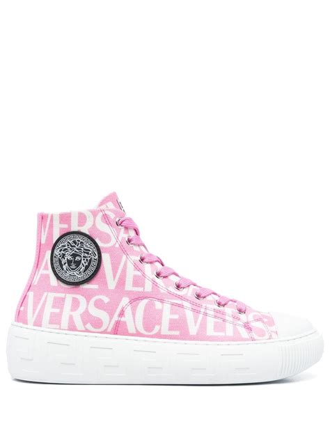 versace jeans high top sneakers|versace sneakers women.